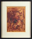 Sans titre, circa 1951 by Yolande Fièvre, Gouache sur papier, sold Dec 2011