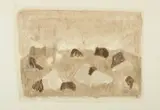 Paysage rocheux by Zoran Mušič, 1979, Aquarelle et mine de plomb sur papier, sold Dec 2011