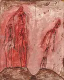 Sans titre by René Guiette, 1951, Gouache sur papier, sold Dec 2011