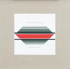 Composition by Gilbert Decock, 1984, Gouache sur papier, sold Dec 2011