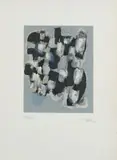 Composition by Raoul Ubac, Lithographie en couleurs, sold Dec 2011