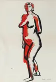Nu debout, New York by Jean Hélion, 1944, Aquarelle sur papier, sold Dec 2011