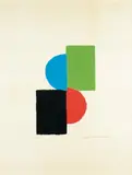 Composition by Sonia Delaunay, Lithographie en couleurs, sold Dec 2011