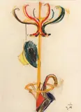 Chapeau et by Jean Hélion, Pastel sur papier, sold Dec 2011