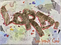 Lord by Anthony Frederic Cahn, 2013, Technique mixte, collage et feuille d'or de, sold Oct 2016