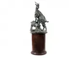 Ziege und Zicklein by Giovanni Battista Lombardi, bronze, offered Apr 2018