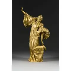 Danseuse au cothurne by Agathon Léonard, bronze, sold Sep 2025