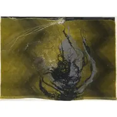 Buisson ardent au pays des mousses by Horst Egon Kalinowski, 1961, mixed media, sold Jun 2025