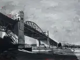 Stay a Little Longer by David Wilson, 2010, oil on canvas, sold Jul 2018