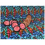 Sausage by Patrick Caulfield, Screenprint in colors, sold May 2022