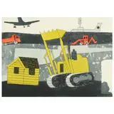 Bulldozer by Julian Trevelyan, Etching and aquatint in colors, sold May 2022