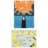 Marrakesh and Souk (Two Works) by Julian Trevelyan, Etching and aquatint in colors on wove sheets, sold May 2022