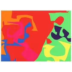 January 1973: 7 by Patrick Heron, Screenprint in colors, sold May 2022