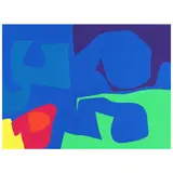 January 1973: 19 by Patrick Heron, Screenprint in colors, sold May 2022