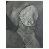 Untitled by Edgar Sánchez, Charcoal on paper, sold May 2022