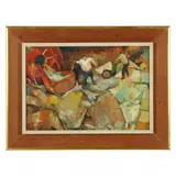 Untitled by José Antonio Dávila, Oil on board, sold May 2022