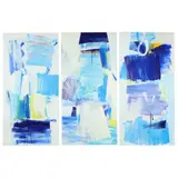Untitled by Daniel Clesse, Oil on board triptych, sold May 2022
