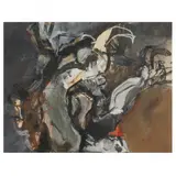 Tronchi di Sughero by Sergio Scanu, Mixed media on paper, sold May 2022