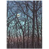 Winter Moon Rising by Maud Gatewood, Serigraph in colors, sold May 2022
