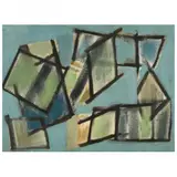 Untitled by Susan Moore, Watercolor on paper, sold May 2022