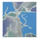 The Glistening by Rita Spina, Mixed media on paper, sold May 2022