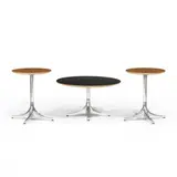 Three Pedestal Tables for Herman Miller by George Nelson, Contemporary production, sold May 2022