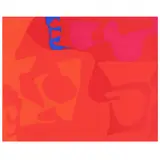 Small Red January 1973: 1 by Patrick Heron, Screenprint in colors, sold May 2022