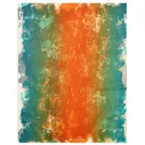 Fire by Sam Gilliam, Lithograph in colors, sold May 2022