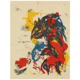 Personnage Rouge by Karel Appel, Lithograph in colors, sold May 2022