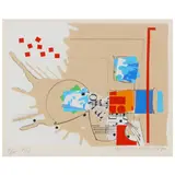 Composition by Sam Middleton, Silkscreen print in colors, sold May 2022