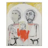 Untitled (The Trinity) by Dick Mandell, Oil on canvas, sold May 2022