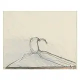 Untitled (two hangers) by Paul Harcharik, Pastel and graphite on paper, sold May 2022