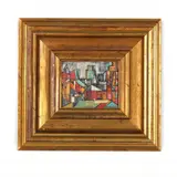 Untitled (cityscape) by Max Arthur Cohn, Oil on canvas laid on board, sold May 2022
