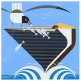 Pelican Pantry by Charley Harper, Serigraph in colors, sold May 2022