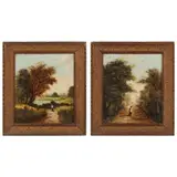 A Pair of Landscape Paintings by D. Norman, Oil on board, sold May 2022