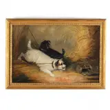 I Spy...A Rat! by J Langlois, Oil on canvas (lined), sold May 2022
