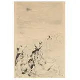 Sur la Plage (On the Beach) by Pierre-Auguste Renoir, Etching and drypoint, sold May 2022