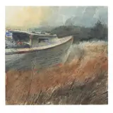 George's Field by Carl Sublett, Watercolor on paper, sold May 2022