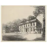 Tryon's Palace, First North Carolina State Capitol, New Bern by Louis Orr, Etching, sold May 2022
