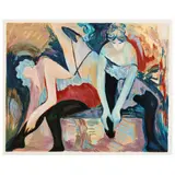Dress Rehearsal by Barbara A. Wood, Serigraph in colors, sold May 2022