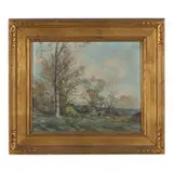 Landscape by Henry Kenyon, Oil on board, sold Apr 2022