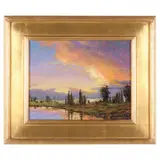 A Tranquil Day by Thomas DeDecker, Oil on canvas, sold Apr 2022