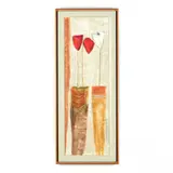 Still Life with Poppies by Janet Richardson Baughman, Mixed media on board, sold Apr 2022