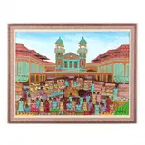 Island Market by Alix Baptiste, Acrylic on canvas, sold Apr 2022