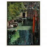 Venice Canal by Guido Borelli, Oil on canvas, sold Apr 2022