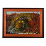 Bird in Brush by Justin McCarthy, Oil on board, sold Apr 2022