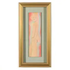 Standing Nude by Sterling Strauser, Oil on Masonite, sold Apr 2022