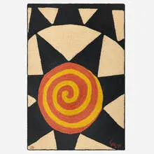 Star tapestry by Alexander Calder, 1975, hand-woven maguey fiber, sold Jan 2025