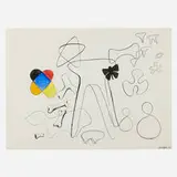 Untitled by Alexander Calder, 1942, ink and gouache on paper, sold Jan 2025