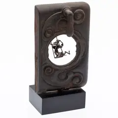 Found Object with Figure by Judith Brown, Bronze, offered Jun 2022